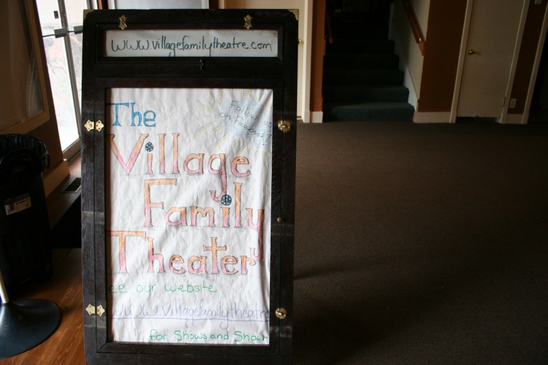 I did a quick tour of the theater in August 2015. This sign sat in the lobby. Minnesota Prairie Roots file photo 2015.