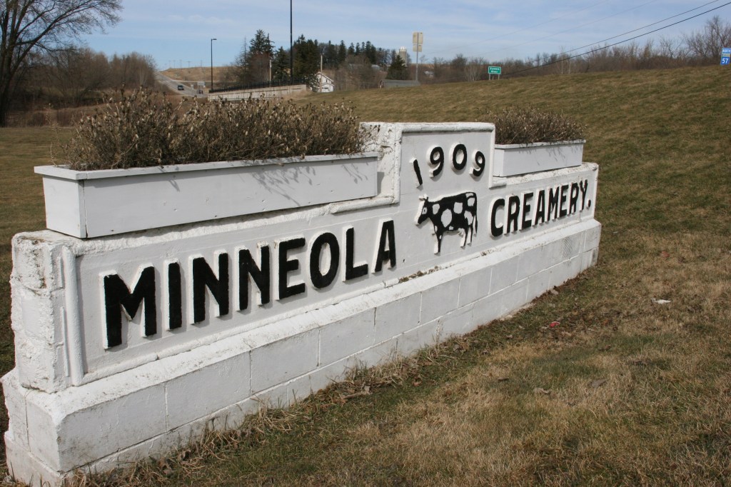 That this portion of the old creamery was saved and posted on a highly-visible corner impresses me.