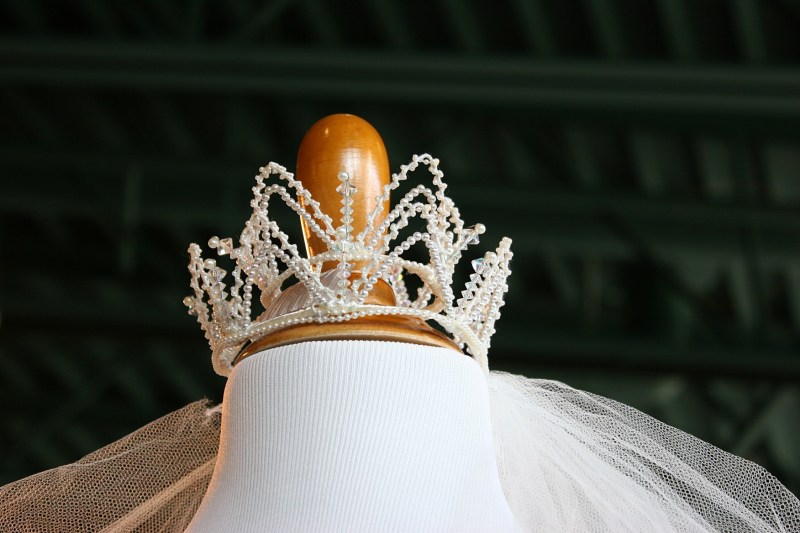 A crown headpiece, probably from the 1950s (I don't recall).