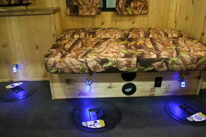 For the sportsman, there was even a ice fishing house/camper. Remove the lids and drop your line into the water on a frozen lake.