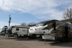 Campers, 166 campers parked outside