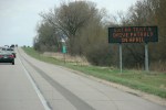 Don’t text and drive sign along I35 between Medford & Faribault,&nbsp;122