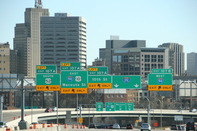 So many signs and cones