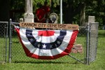 Cannon City Cemetery on Memorial Day, 6 gate
