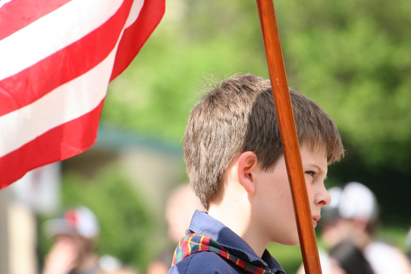 Parade, 29 Scout close-up