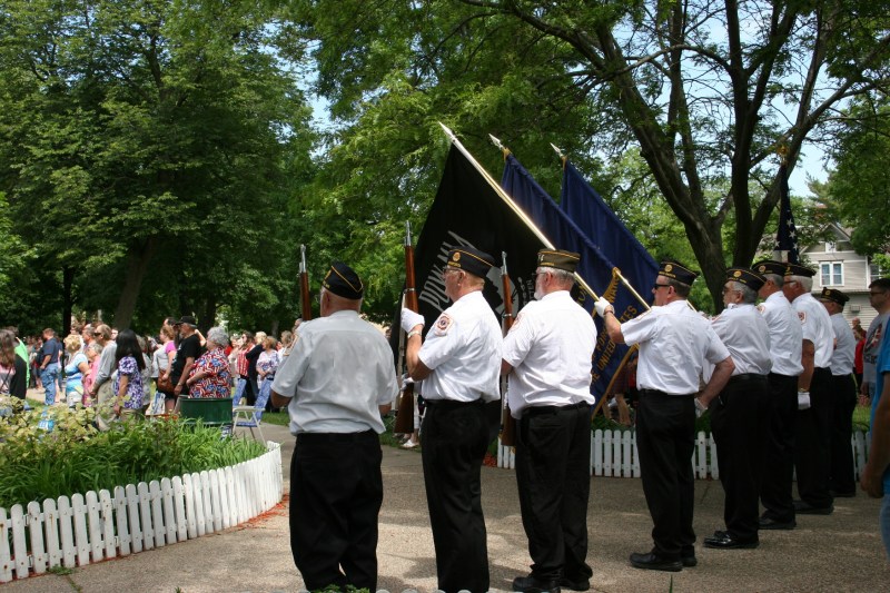 The honor/color guard.