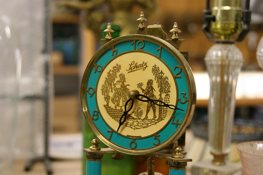 I also spotted some gorgeous tabletop clocks.