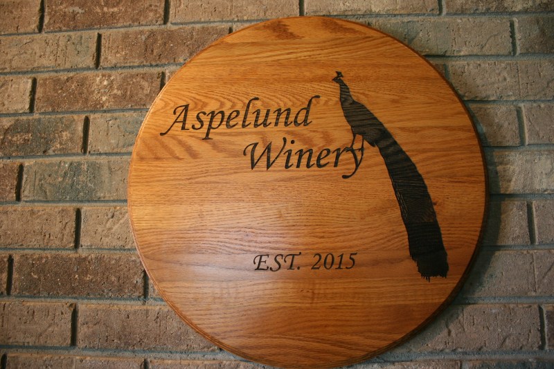 The memorable symbol of Aspelund Winery.