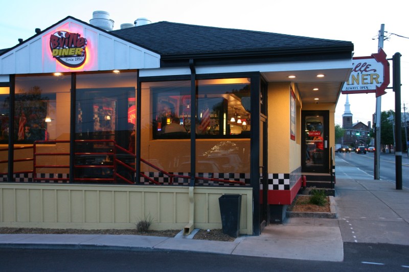 The B'Ville Diner was packed with customers waiting to be seated.