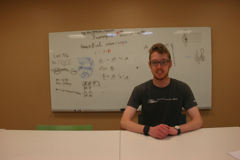 Caleb spent a lot of time here, in the computer lab.