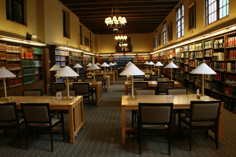 I adore the reading room in the Edwin Ginn Library at The Fletcher School. 