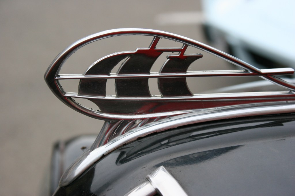 So graceful, these sailing ships, a hood ornament on a Plymouth.