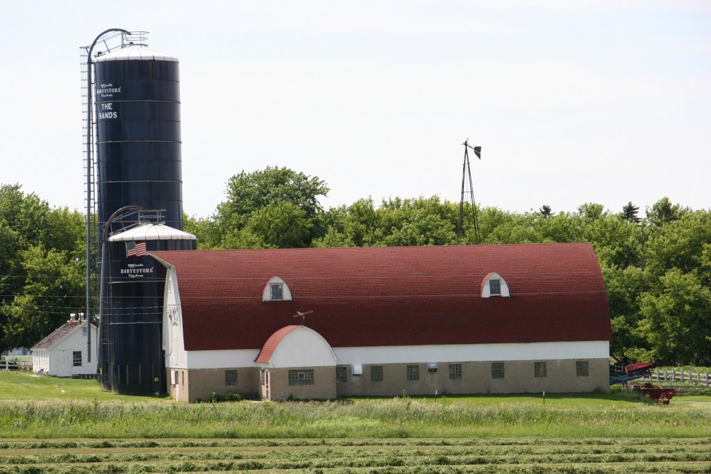 One of two barns in Aspelund.