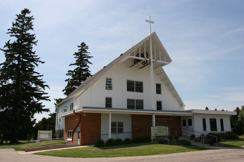 The community's church, Emmanuel Lutheran.
