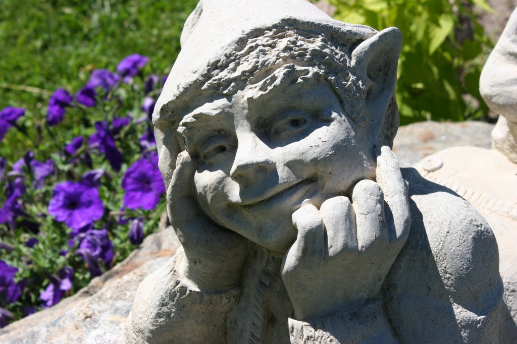 This happy elfin face made me smile.