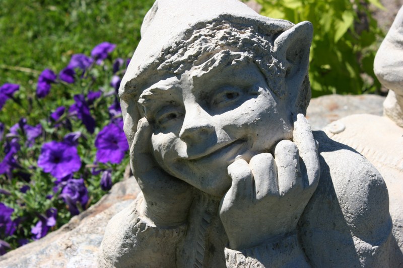 This happy elfin face made me smile.