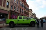Car Cruise Night, 1 lime green Ford&nbsp;4×4