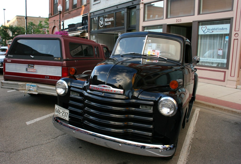 Car Cruise Night, 111 Chevy pick-up truck 1950