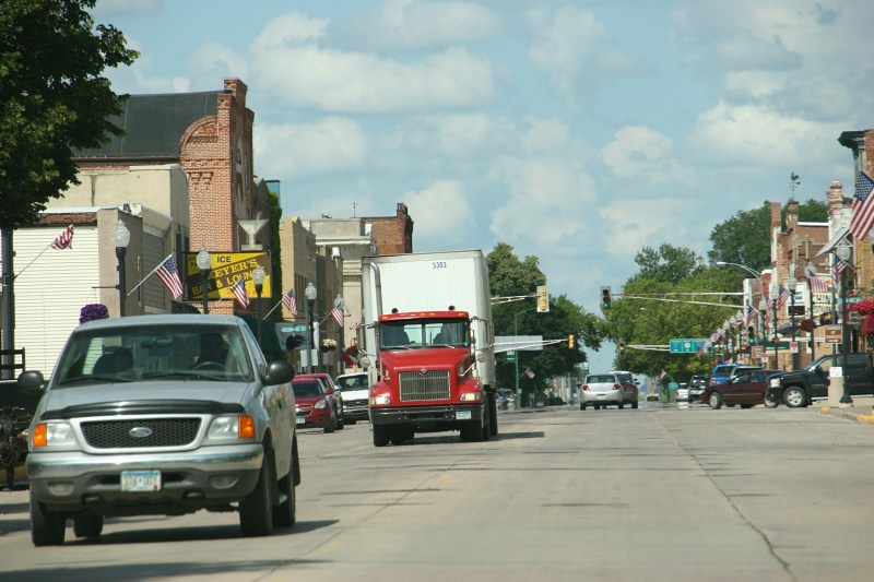 Downtown Sleepy Eye, Minnesota, photographed on July 2.