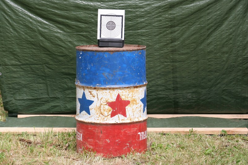 New to the skill games this year is the target shooting game using a spring-loaded gun. 