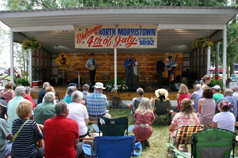The popular bluegrass band, Monroe Crossing, performed twice at North Morristown.