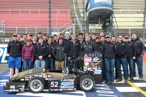 The Gopher Motorsports car and team. Photo from Gopher Motorsports Facebook page.