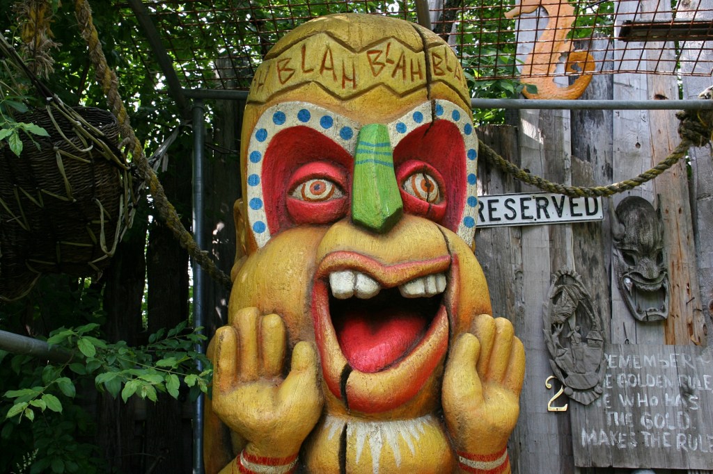 Entering Hot Sam's tropical paradise. This is the only view you'll get of this place tucked into the woods. Maybe Jake will show you if you ask. But then again maybe he won't.