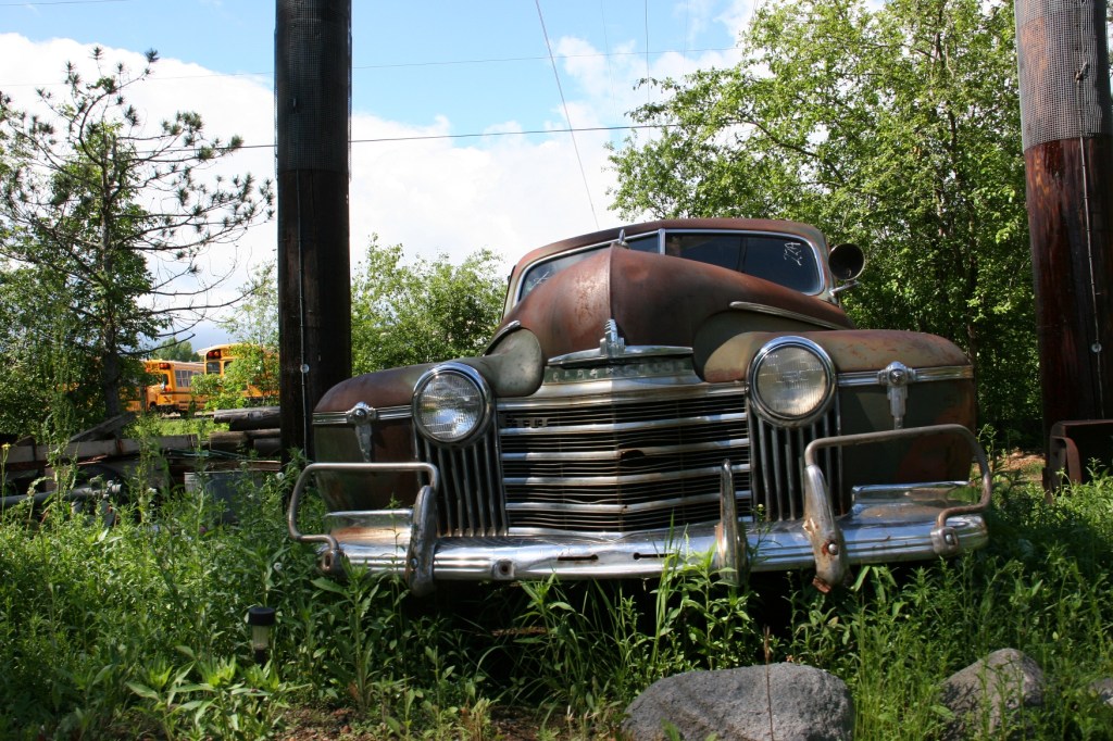 You'll see lots of vintage vehicles scattered throughout the property.