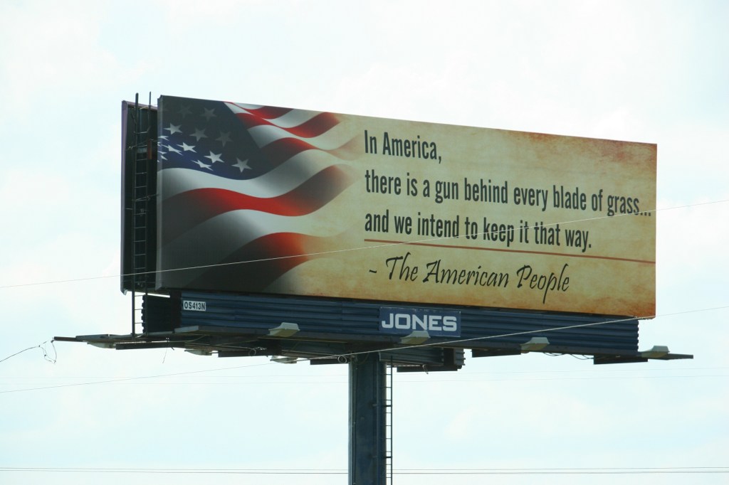 A strong opinion expressed on a billboard along Interstate 41 between Appleton and Oshkosh.
