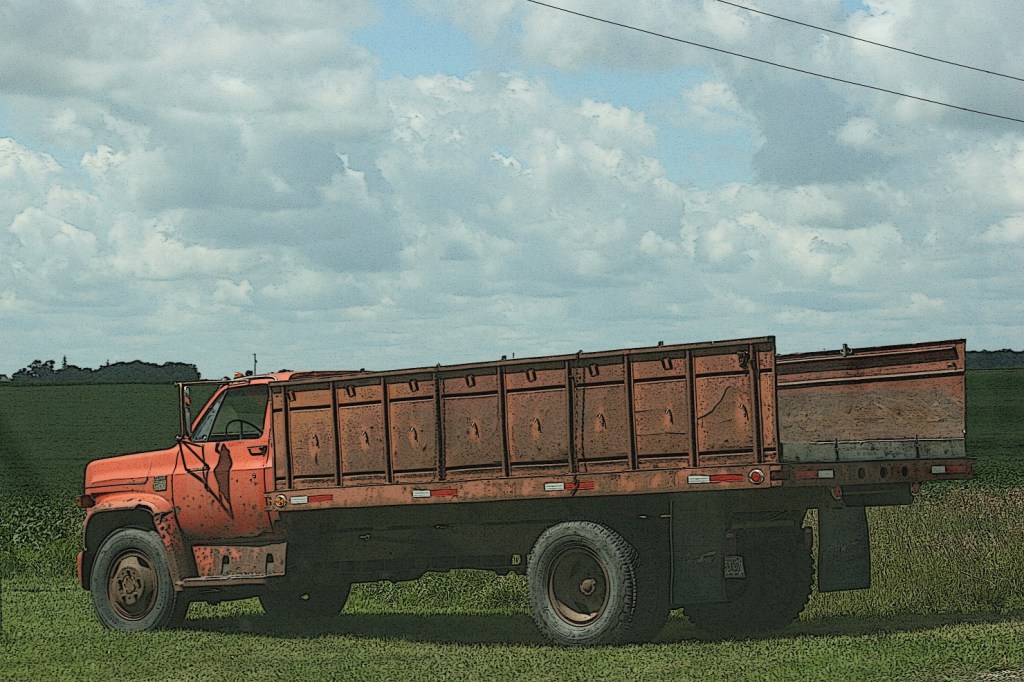 I photographed this truck in a field drive west of Nerstrand.