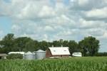 Sky in sw MN, 23 corn, barn &&nbsp;bins
