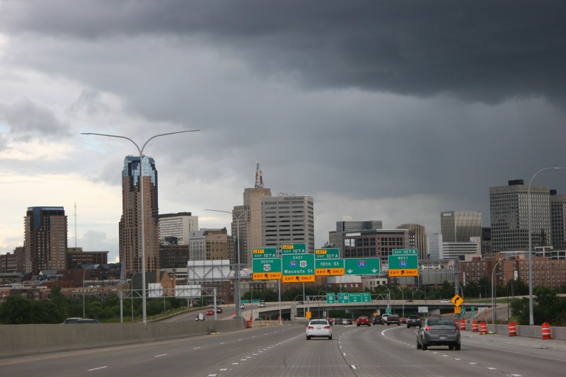 Rain clouds threatened as my husband and I headed south into St. Paul late Saturday afternoon.