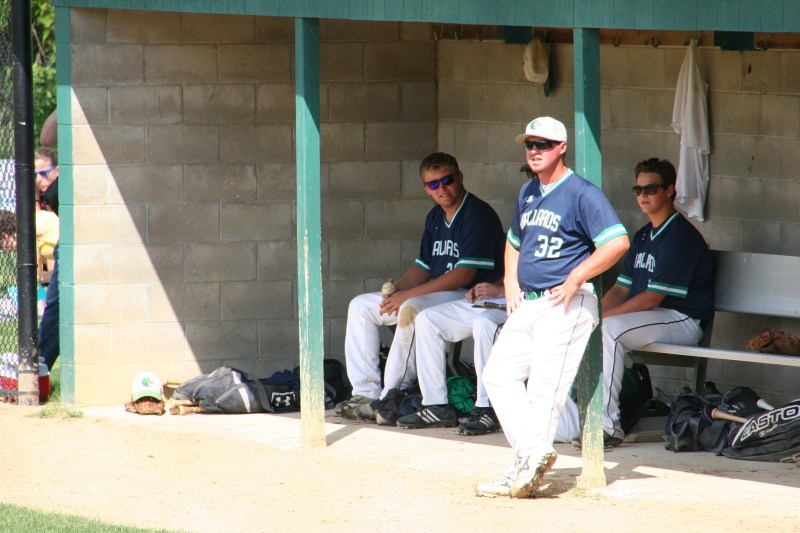 The Montgomery Mallards dug-out.