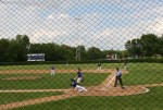 Baseball game, 44 player&nbsp;sliding