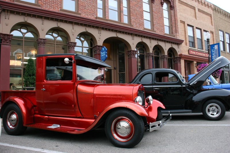 That's a chopped Model A, left.