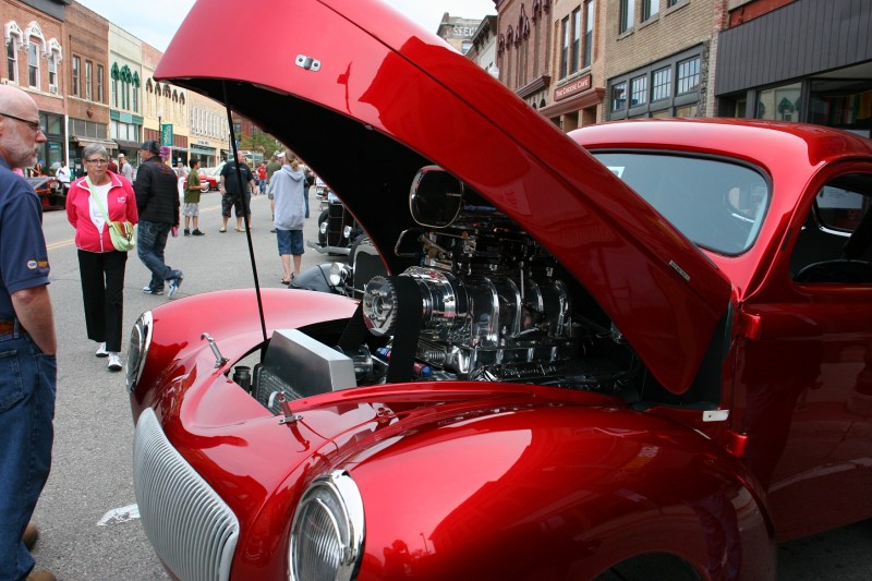 One of the most unusual vehicles included this one. There's hole in the hood that allows the motor part to extend through the hood and for the vehicle to be driven.