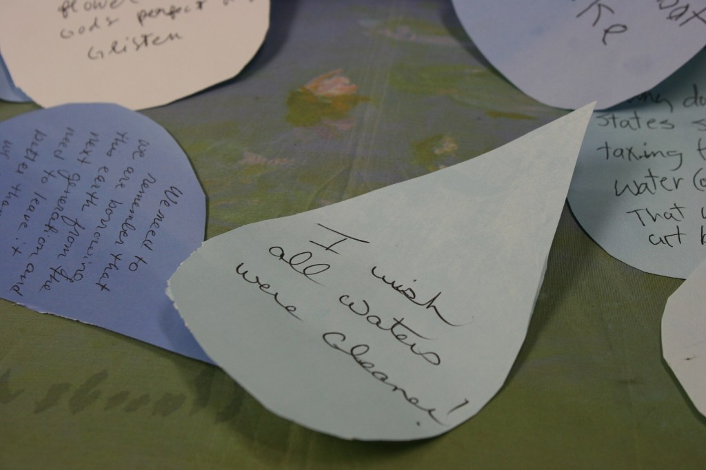 Another idea expressed about water.