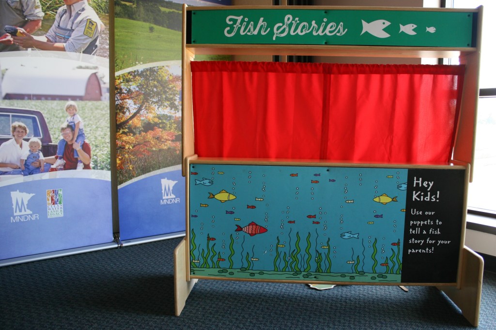 There's even a section for the little ones to put on a puppet show.