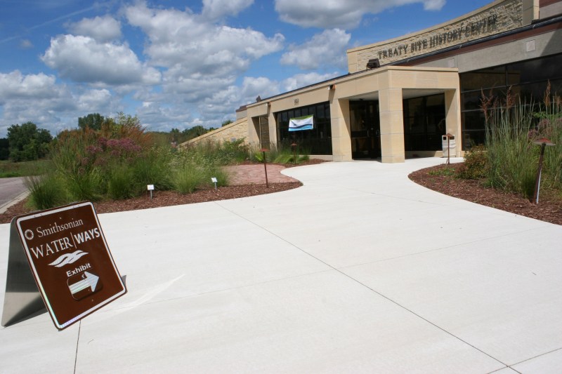 The Treaty Site History Center sits along U.S. Highway 169 on the north edge of St. Peter.