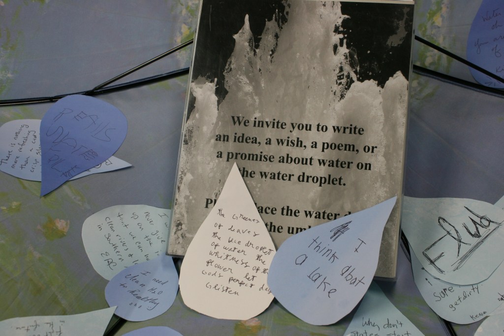 On droplets of water,