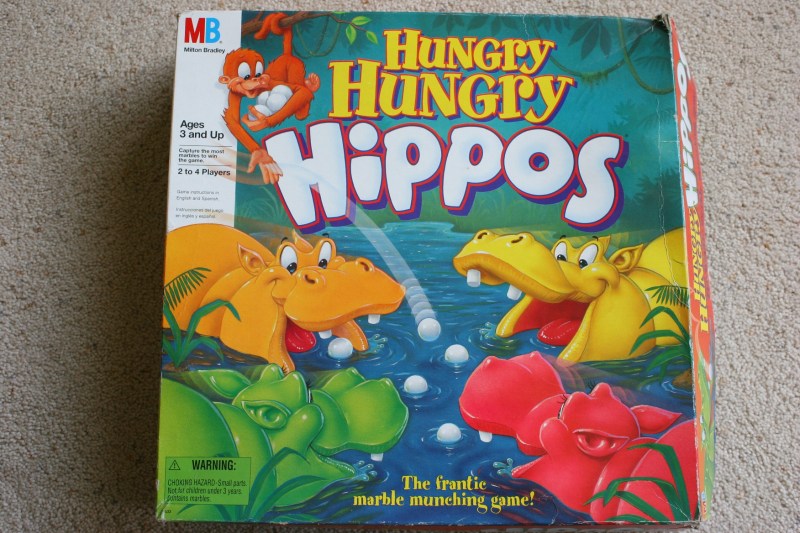 Hungry Hungry Hippos board game cover #9