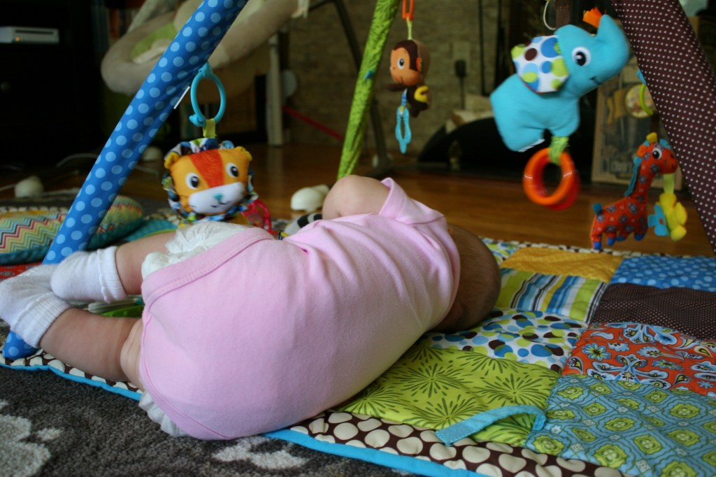 Isabelle rolled onto her side once during our stay.