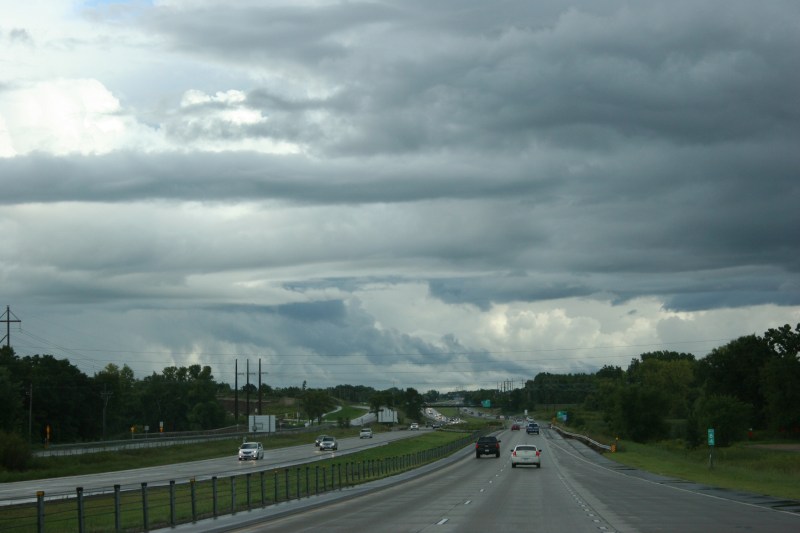 South of Burnsville, the clouds continued to build.