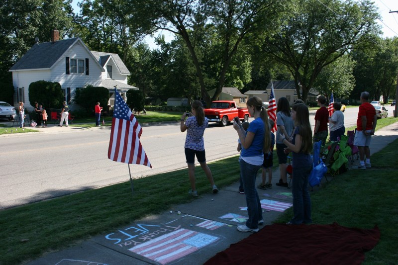 Vietnam Wall Memorial processional, #19 watching