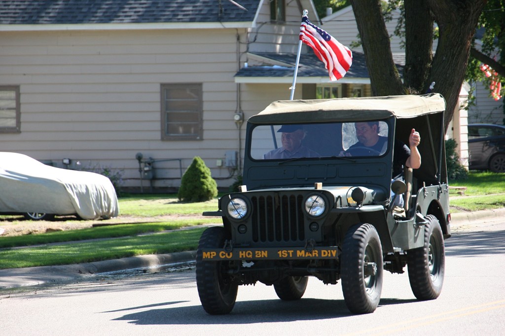 Vietnam Wall Memorial processional, #25 jeep