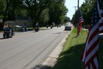 Vietnam Wall Memorial processional, #40 bikes and&nbsp;flags
