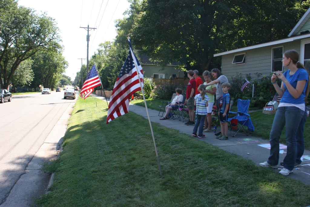 Vietnam Wall Memorial processional, #72 group by my house