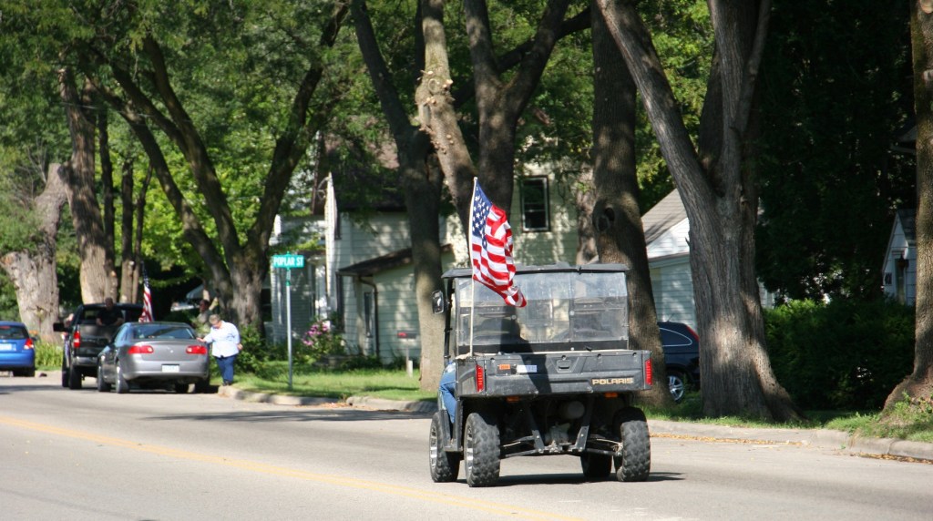 Vietnam Wall Memorial processional, #76 utility vehicle