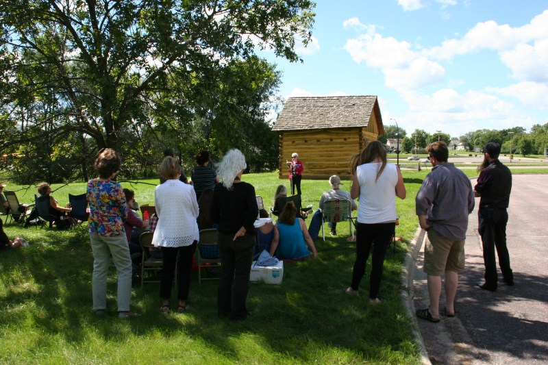 An appreciative audience attended the water celebration.
