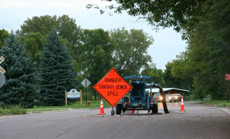 During past floods, there have been issues with the sewer system.